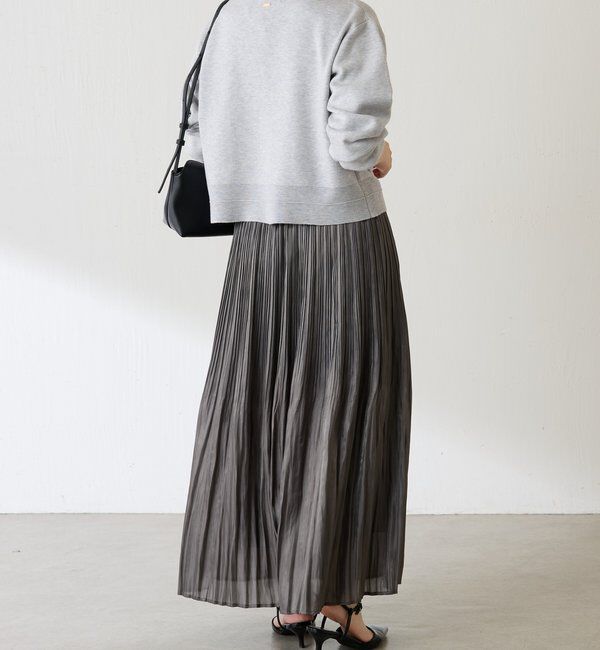 「フィラメントサテンプリーツスカート」|スカート|