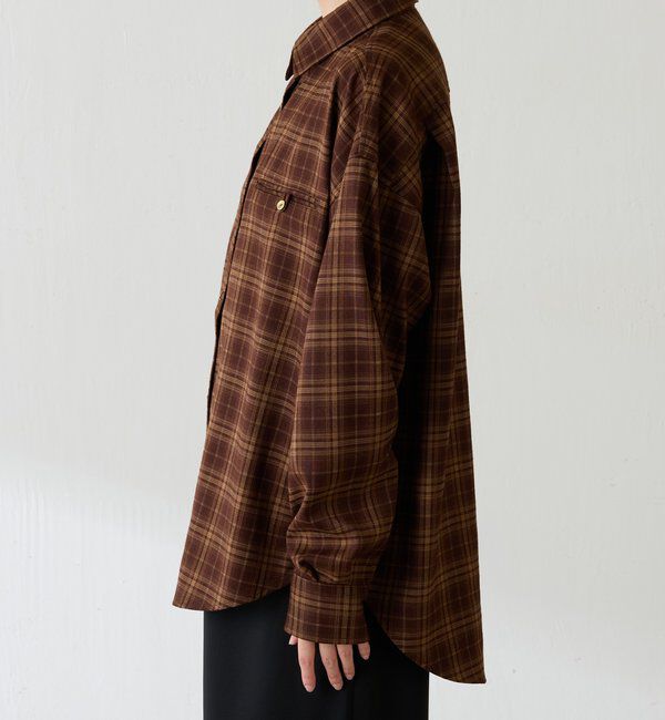  「メタルボタンチェックシャツ」|シャツ・ブラウス|