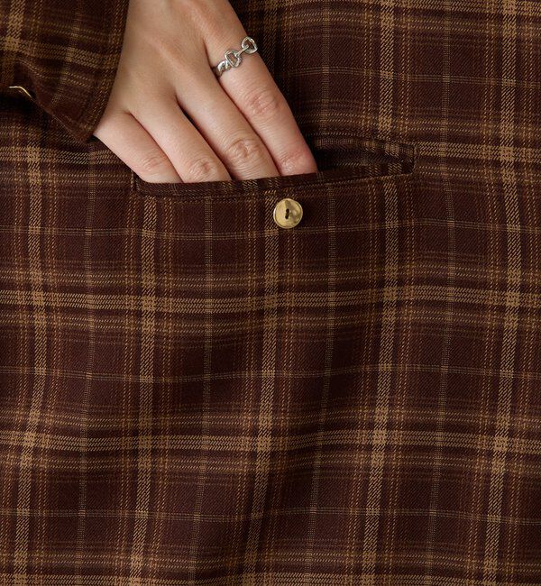  「メタルボタンチェックシャツ」|シャツ・ブラウス|