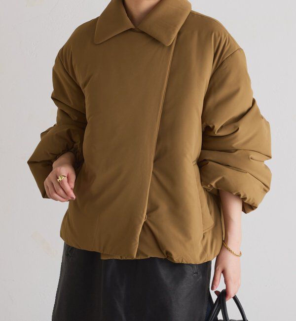  「【洗えるコート/500g】ウォッシャブル中綿ジャケット」|その他|