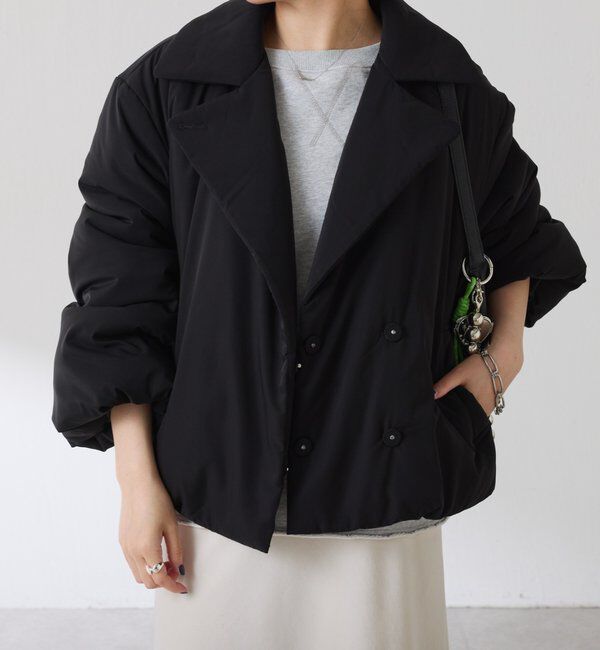  「【洗えるコート/500g】ウォッシャブル中綿ジャケット」|その他|