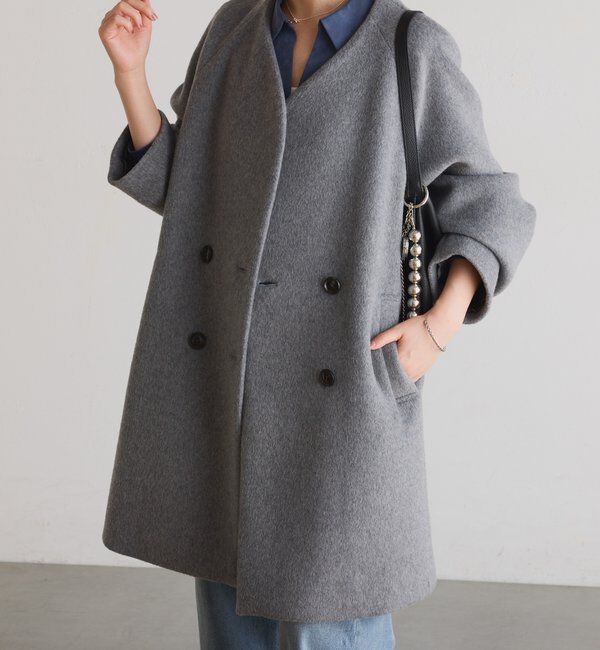 「ノーカラーダブルコート」|その他|