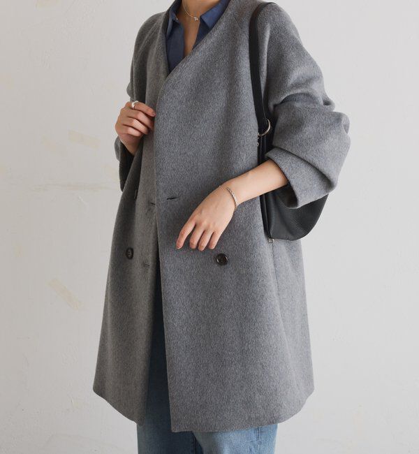  「ノーカラーダブルコート」|その他|