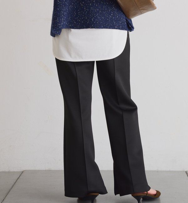  「ピンタックセミフレアーパンツ」|チノ|