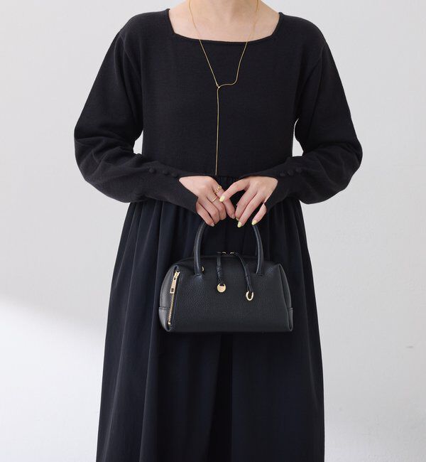  「ニットドッキングフレアワンピース」|ワンピース|