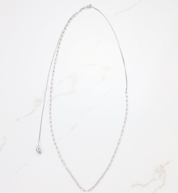  「【PAPILLONNER/パピヨネ】チェーンコンビY字ネックレス」|リング|