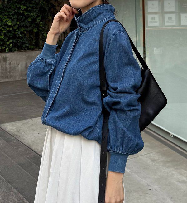  「Q.anos 2WAYデニムシャツ」|シャツ・ブラウス|