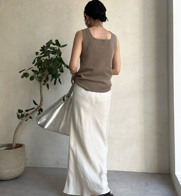  「スクエアニットタンク」|ニット・セーター|