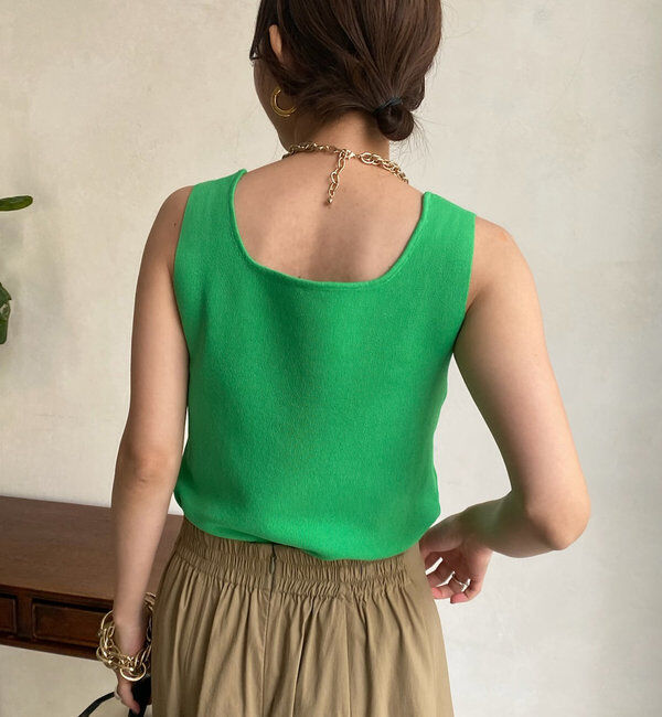  「スクエアニットタンク」|ニット・セーター|