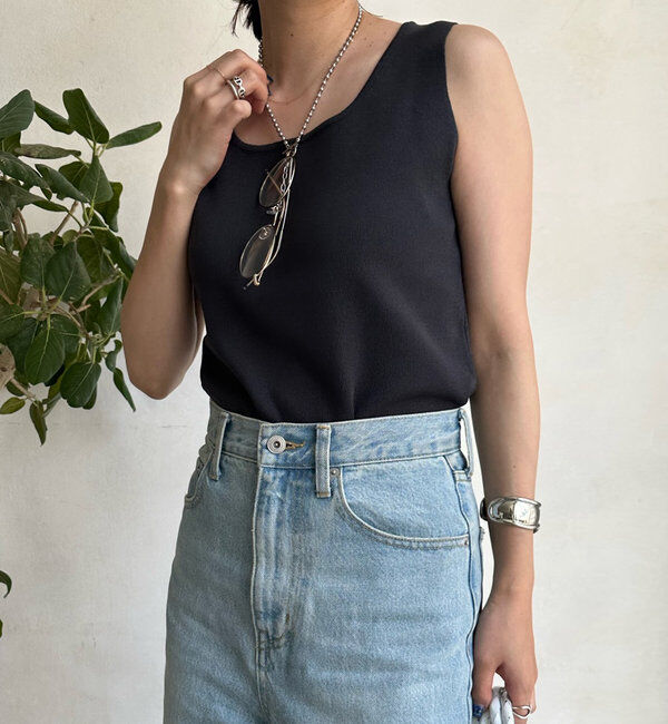  「スクエアニットタンク」|ニット・セーター|