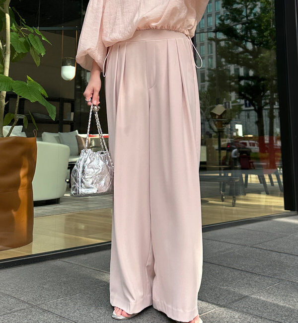  「【累計販売数3万枚突破/22色４サイズ展開！】タックワイドパンツ」|チノ|