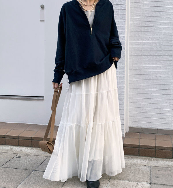  「【新色追加】【インフルエンサー OKOCHI企画】ハーフジップスウェット」|Tシャツ・カットソー|