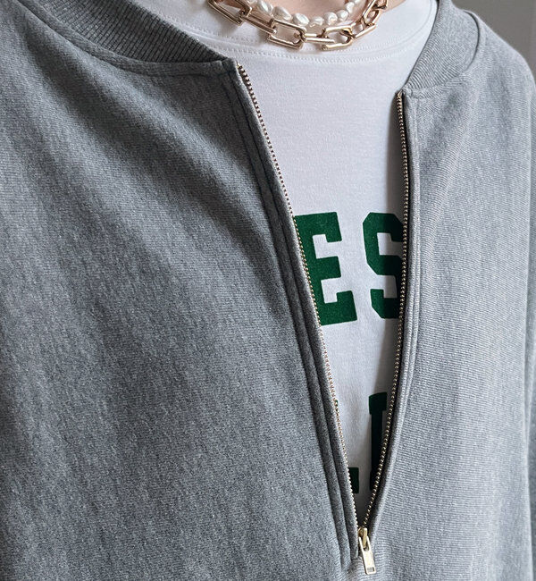  「【新色追加】【インフルエンサー OKOCHI企画】ハーフジップスウェット」|Tシャツ・カットソー|