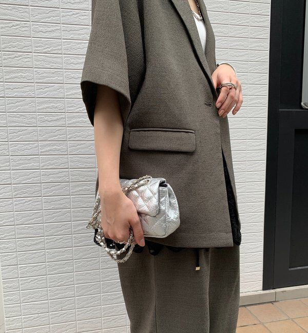  「キルティングレザーショルダー」|トートバッグ|