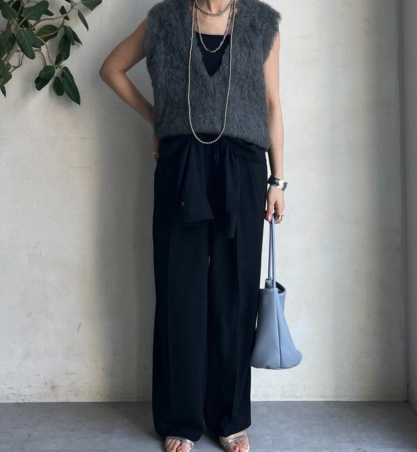  「【REI企画カラーあり】【前後2WAY】シャギーニットベスト」|ニット・セーター|