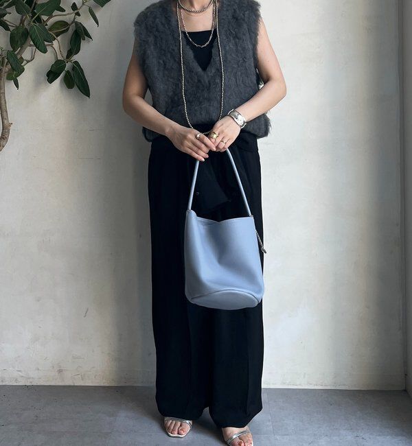  「【REI企画カラーあり】【前後2WAY】シャギーニットベスト」|ニット・セーター|