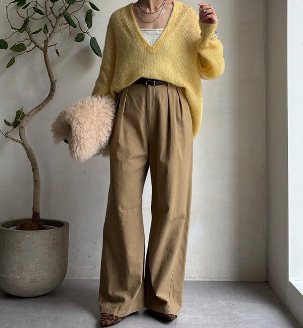  「タックトラウザーパンツ」|チノ|