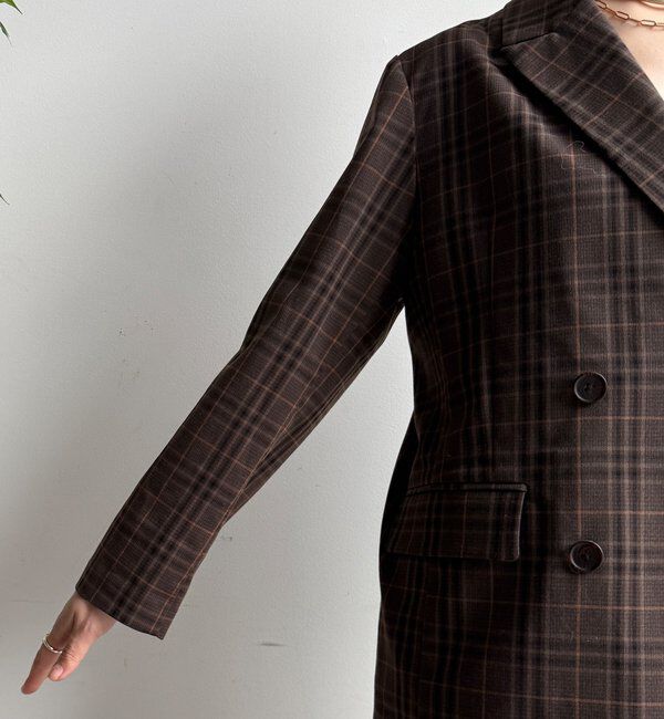  「チェックダブルジャケット」|テーラードジャケット|
