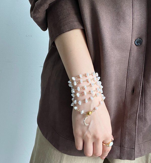  「【インフルエンサーOKOCHI企画】月モチーフランダムパールネックレス」|ネックレス|