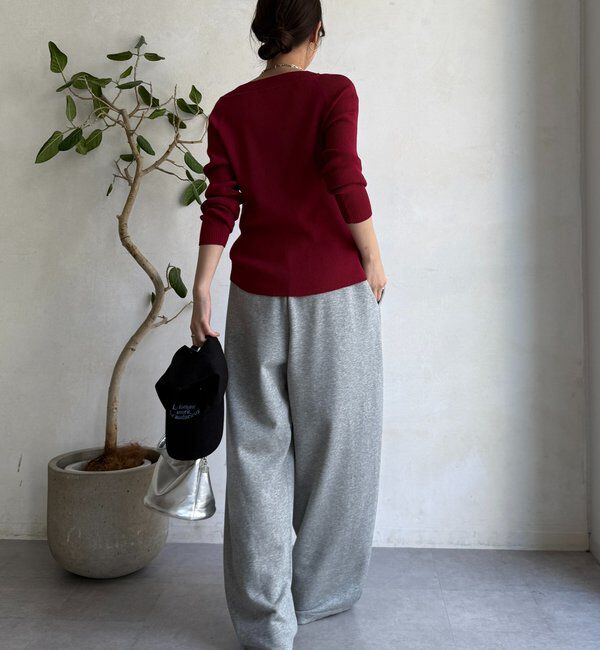  「ボートネックリブニット」|ニット・セーター|