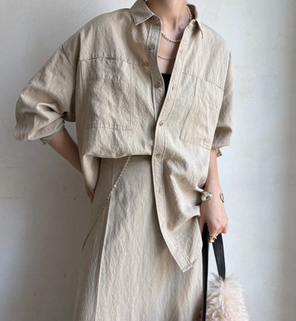  「【セットアップ対応】ピグメントライクシャツ」|シャツ・ブラウス|