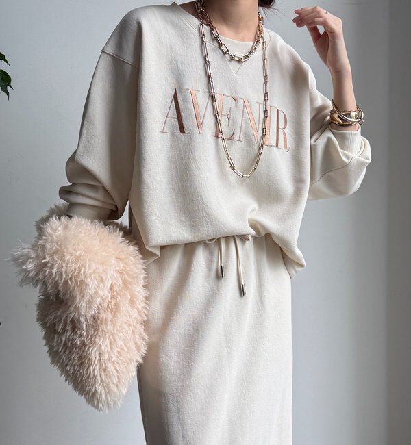  「セットアップラグランロゴ刺繍プルオーバー」|Tシャツ・カットソー|