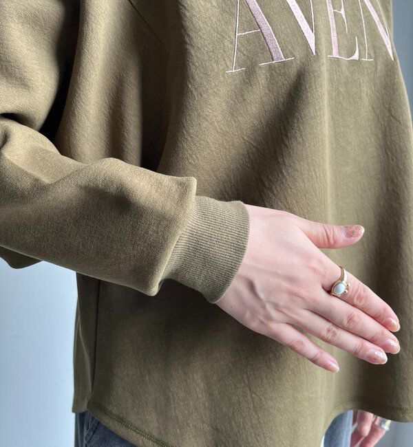  「セットアップラグランロゴ刺繍プルオーバー」|Tシャツ・カットソー|