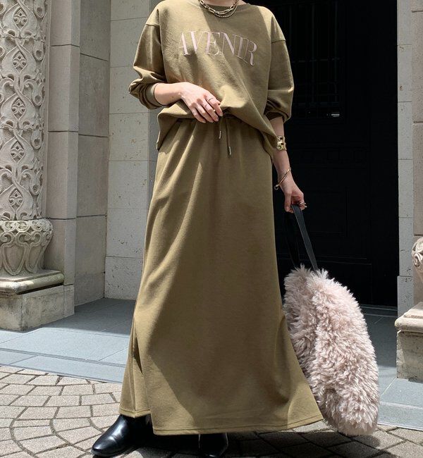  「セットアップラグランロゴ刺繍プルオーバー」|Tシャツ・カットソー|