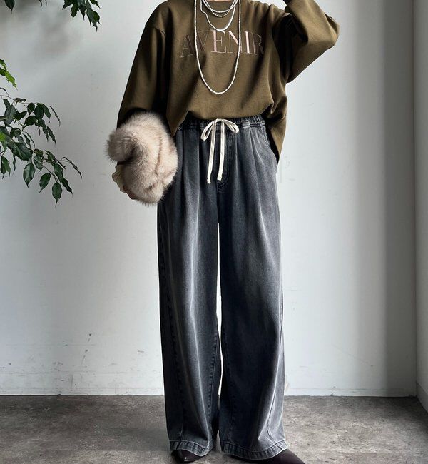  「セットアップラグランロゴ刺繍プルオーバー」|Tシャツ・カットソー|