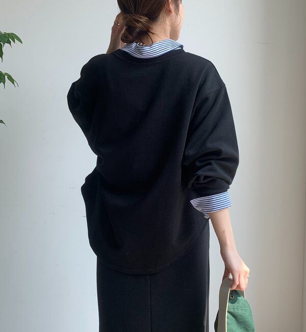  「セットアップラグランロゴ刺繍プルオーバー」|Tシャツ・カットソー|