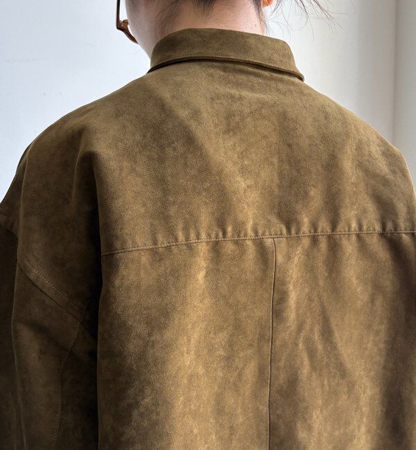  「【セットアップ対応】フェイクスエードジャケット」|ブルゾン・スタジャン|