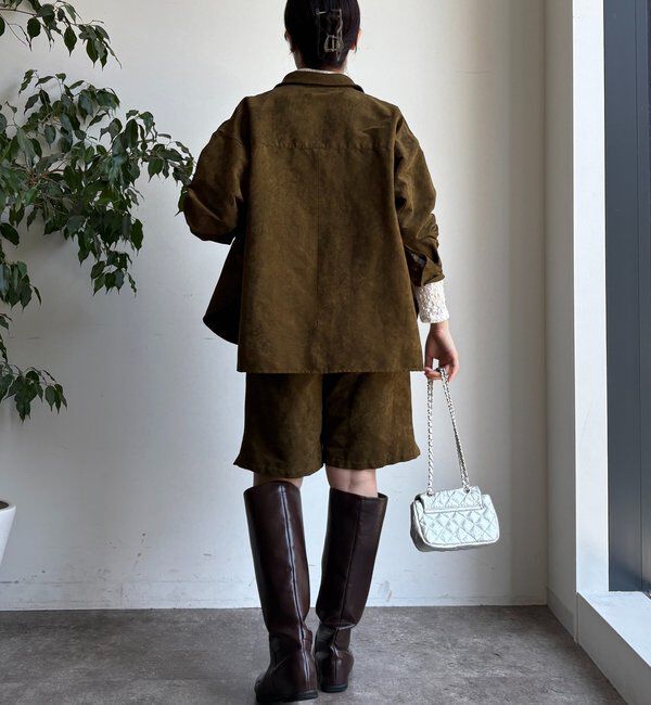  「【セットアップ対応】フェイクスエードジャケット」|ブルゾン・スタジャン|