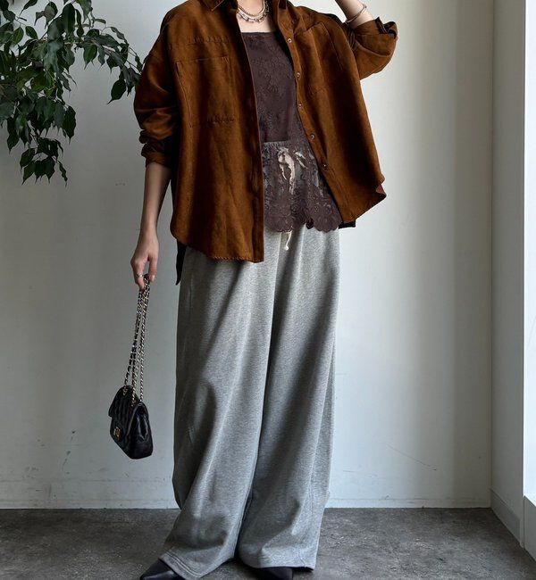  「【セットアップ対応】フェイクスエードジャケット」|ブルゾン・スタジャン|