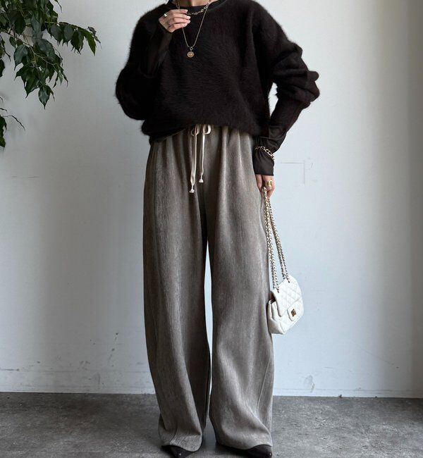  「ヘリンボーンコーデュロイイージーパンツ」|チノ|