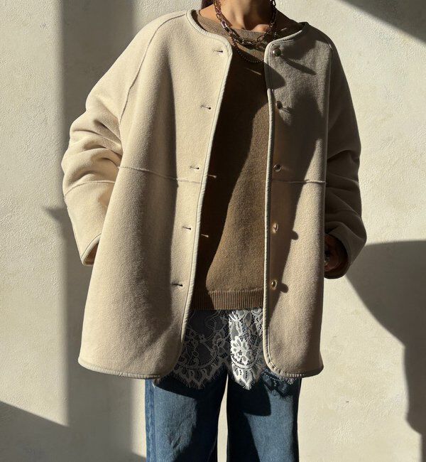  「リバーシブルボアコート」|その他|