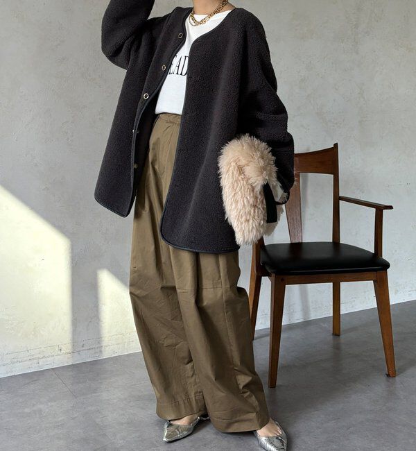  「リバーシブルボアコート」|その他|