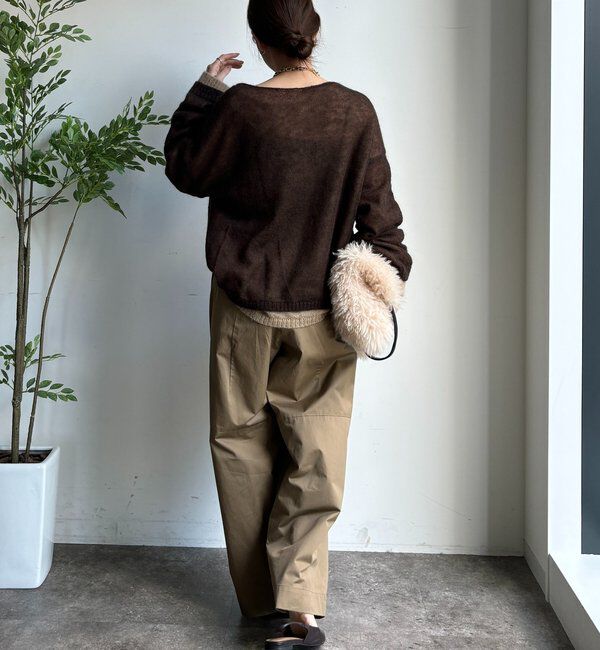  「ツイルワイドカーブパンツ」|チノ|