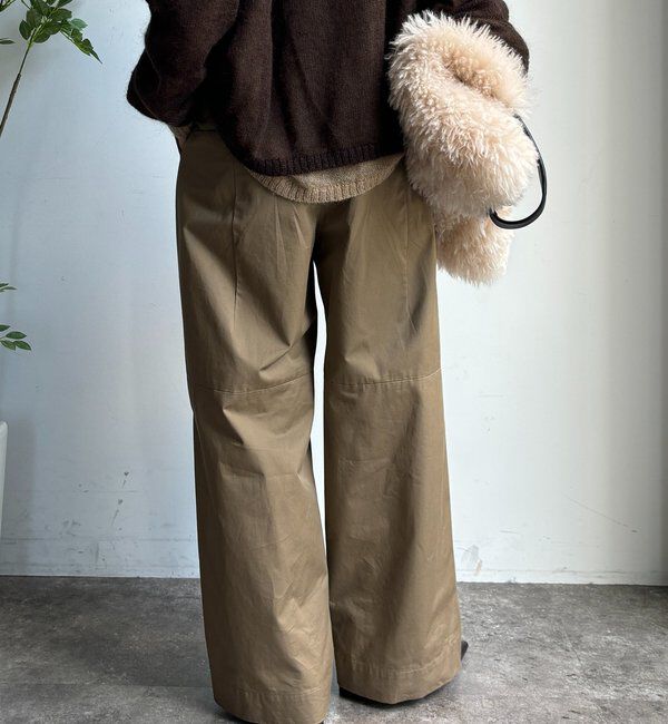  「ツイルワイドカーブパンツ」|チノ|