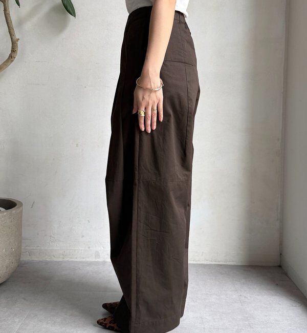  「ツイルワイドカーブパンツ」|チノ|