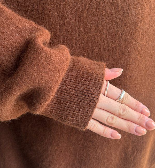  「ファーウールボートネックプルオーバー」|ニット・セーター|