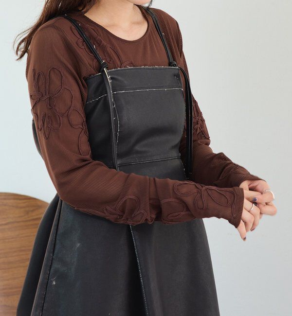  「フラワーコード刺繍シアーTOPS」|Tシャツ・カットソー|