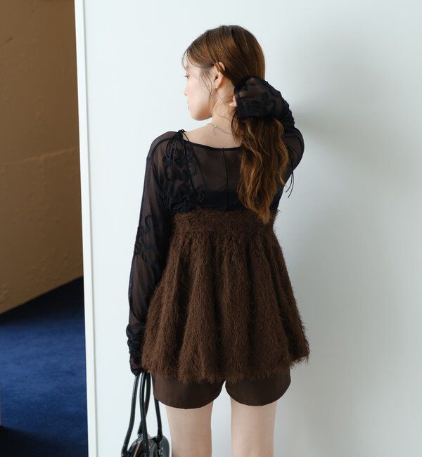  「フラワーコード刺繍シアーTOPS」|Tシャツ・カットソー|