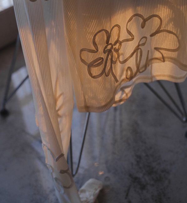  「フラワーコード刺繍シアーTOPS」|Tシャツ・カットソー|