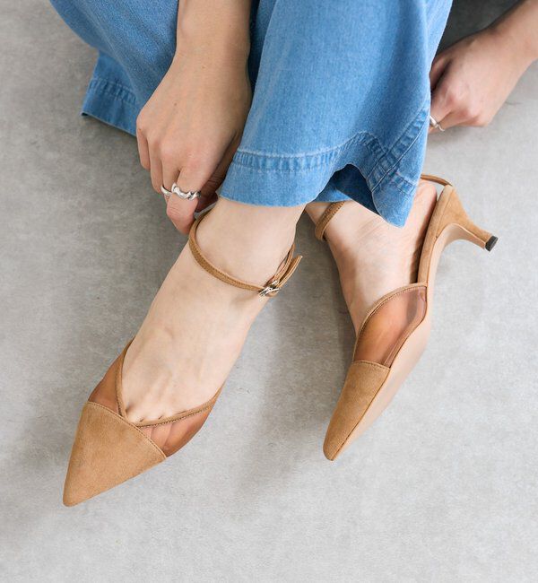  「【トレンド感◎】シアーポインテッドパンプス」|パンプス|