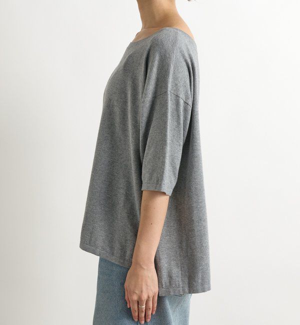  「【MONN.:. （モン）】LOOSE KNIT Tee」|ニット・セーター|