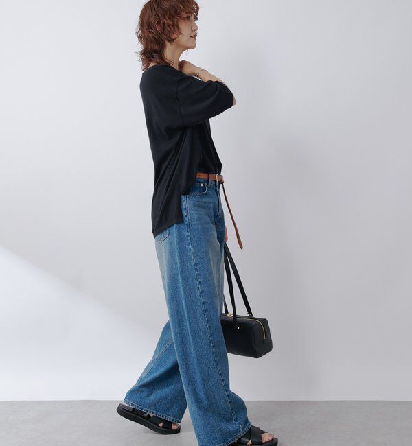  「【MONN.:. （モン）】LOOSE KNIT Tee」|ニット・セーター|