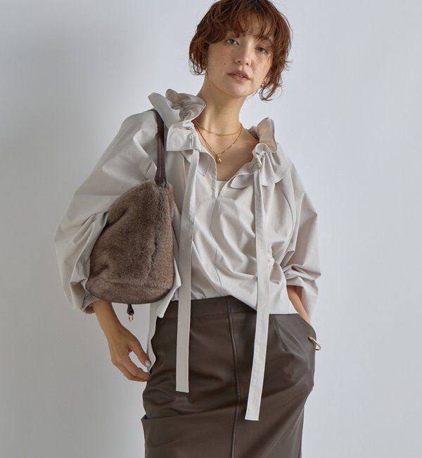  「【リバイバル】ドロストフリルカラーブラウス」|シャツ・ブラウス|