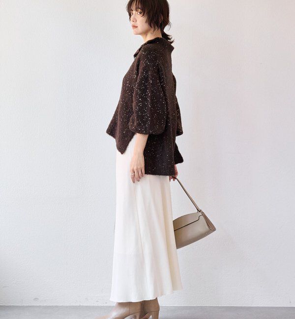  「【上品な揺れ感】キュプラ混バイアススカート」|スカート|