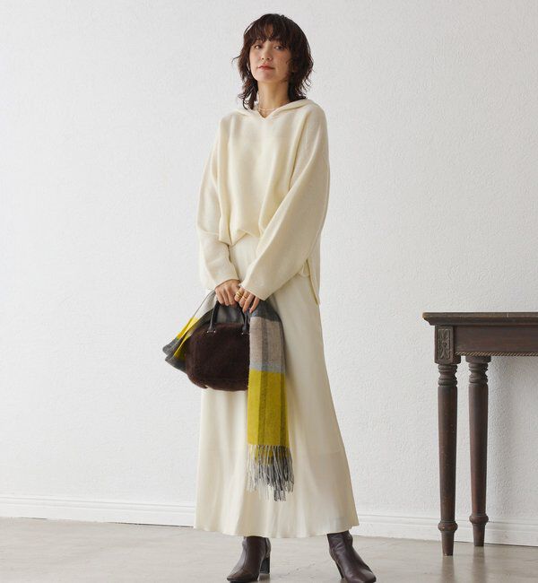  「【上品な揺れ感】キュプラ混バイアススカート」|スカート|