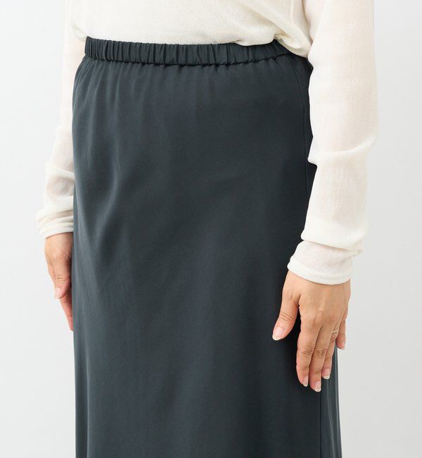  「【上品な揺れ感】キュプラ混バイアススカート」|スカート|
